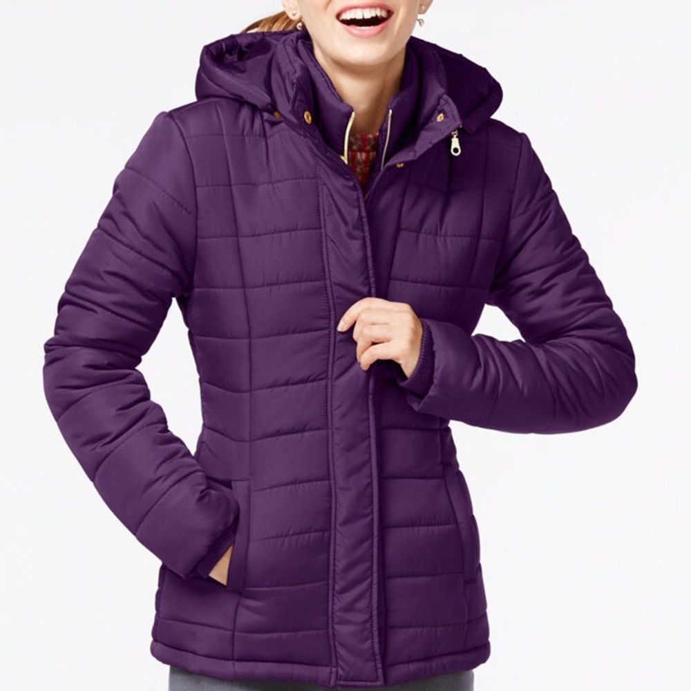 Rampage Purple Puffer Jacket